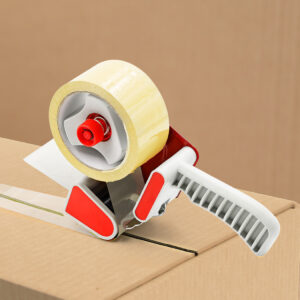 Packaging Tape Dispenser Gun Carton Sealer 10–50mm Packing Tape Cutter Red