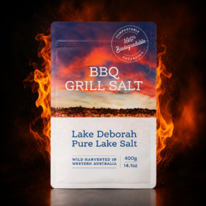 Smokey Joes Lake Deborah BBQ Grill Salt 400g Packet | Premium Coarse Seasoning Salt for BBQ, Grilling & Seafood