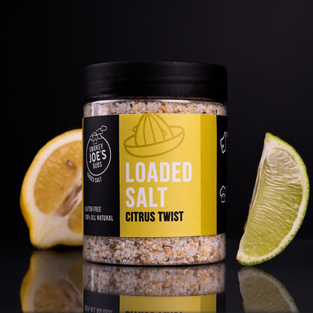 Smokey Joes Citrus Twist Loaded Seasoning Salt 250g Jar | Lemon, Lime & Lemon Myrtle Salt for Chicken, Seafood, Vegetables & Salads