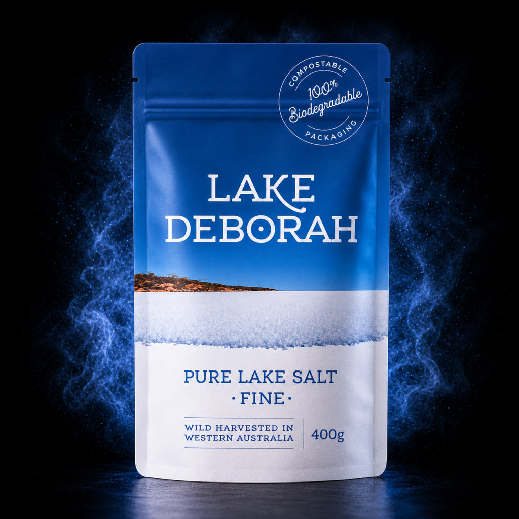 Smokey Joes Lake Deborah Fine Salt 400g Packet | Premium Natural Mineral Salt for Cooking, Baking & Seasoning