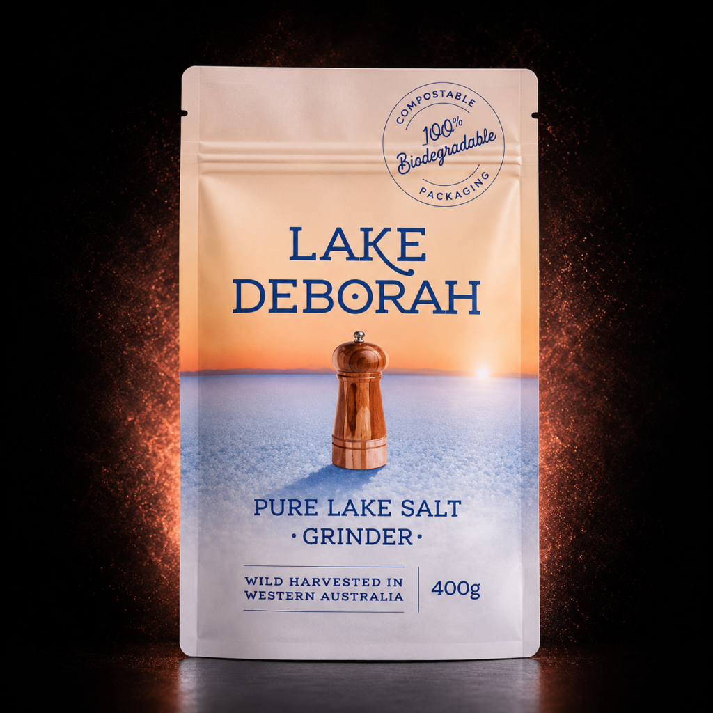 Smokey Joes Lake Deborah Grinder Salt 400g Packet | Premium Natural Mineral Salt for Grinders, Cooking & Seasoning