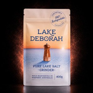 Smokey Joes Lake Deborah Grinder Salt 400g Packet | Premium Natural Mineral Salt for Grinders, Cooking & Seasoning