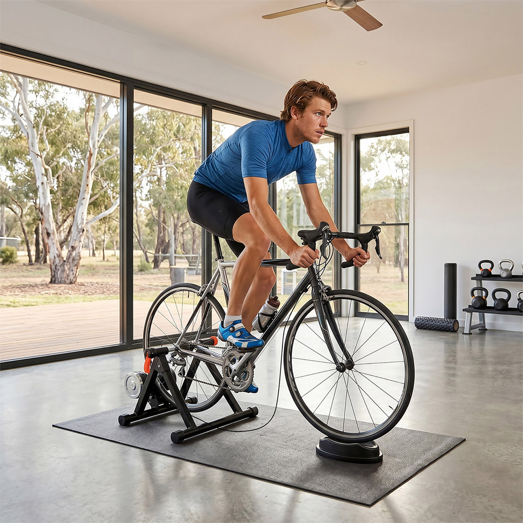 Monvelo Magnetic Bike Trainer Indoor Cycling Stand 6 Resistance Levels 26–29 Inch & 700C - Image 4