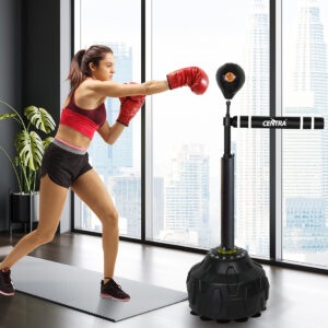 Centra Freestanding Reflex Boxing Bag Spinning Arm Speed Ball Punching Trainer Adjustable Height