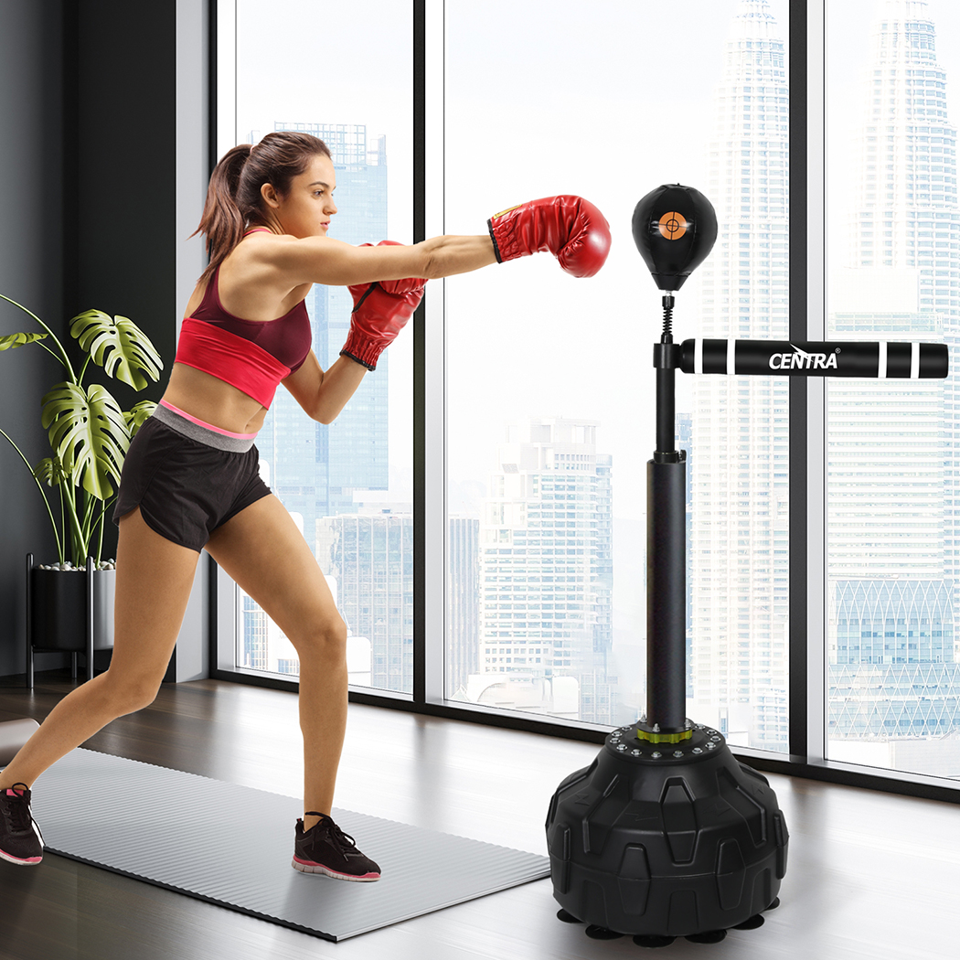 Centra Freestanding Reflex Boxing Bag Spinning Arm Speed Ball Punching Trainer Adjustable Height