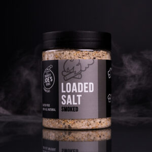 Smokey Joes Smoked Loaded Seasoning Salt 250g Jar | Hickory Smoked Salt with Garlic, Onion & Cracked Pepper for Meat, BBQ & Vegetables