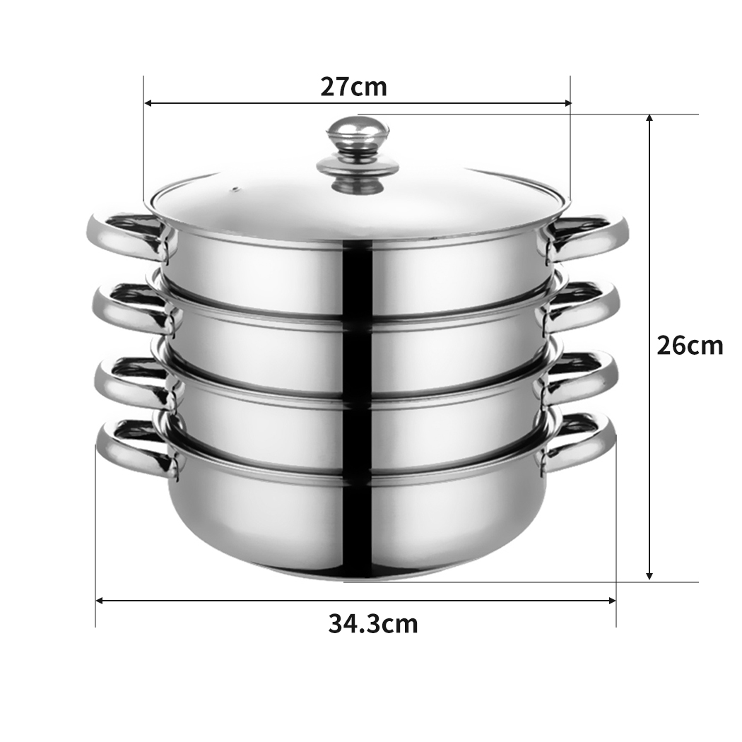 TOQUE Expandable Stainless Steel Vegetable Steamer | Multiple Food Cooker for Vegetables, Seafood & Meat - Image 2