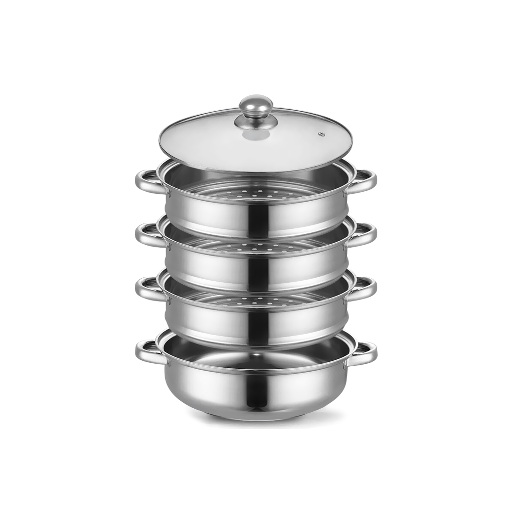 TOQUE Expandable Stainless Steel Vegetable Steamer | Multiple Food Cooker for Vegetables, Seafood & Meat - Image 4