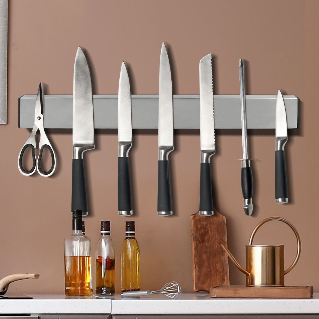 TOQUE Magnetic Knife Holder Stand | Magnetic Knife Storage Rack for Kitchen Benchtop Display - Image 4