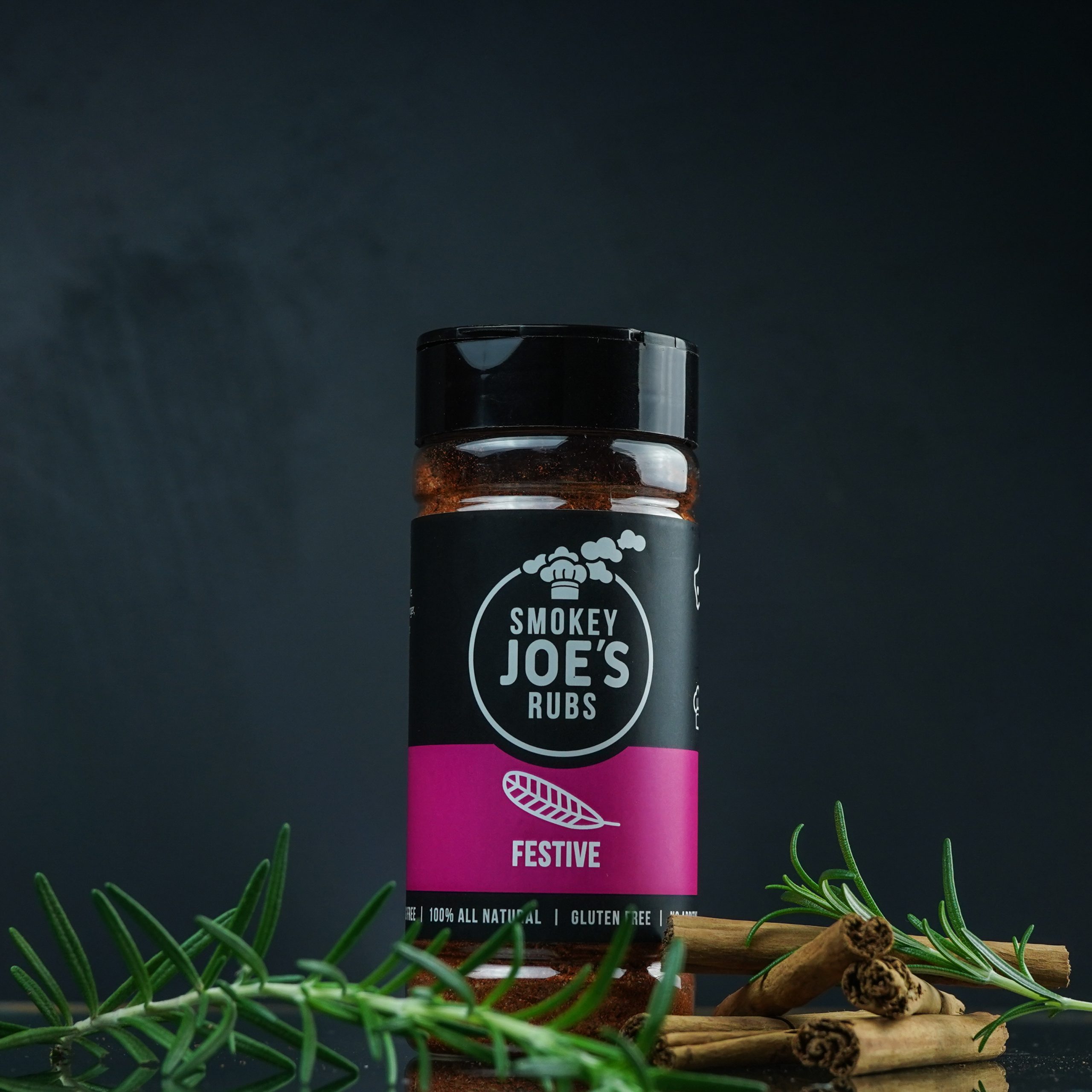 Smokey Joes Festive Seasoning Blend 250ml Shaker | Herb & Citrus BBQ Rub for Poultry, Chicken & Turkey
