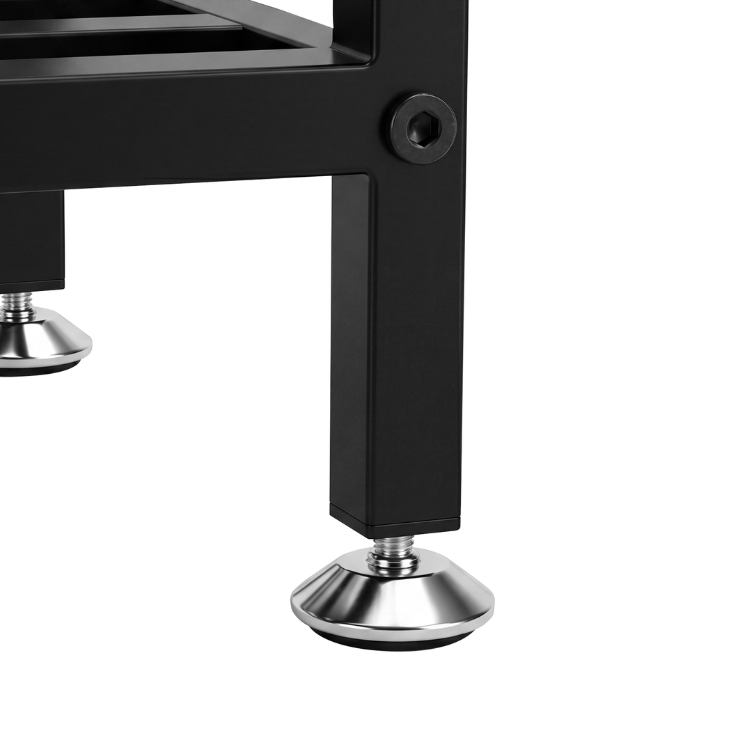 Levede 2 Tier Metal Plant Stand 76cm Indoor Outdoor Plant Shelf Display Rack Black - Image 5