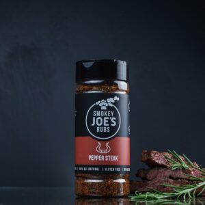 Smokey Joes Pepper Steak Seasoning Blend 250ml Shaker | Cracked Pepper BBQ Seasoning for Steak, Beef & Grilling