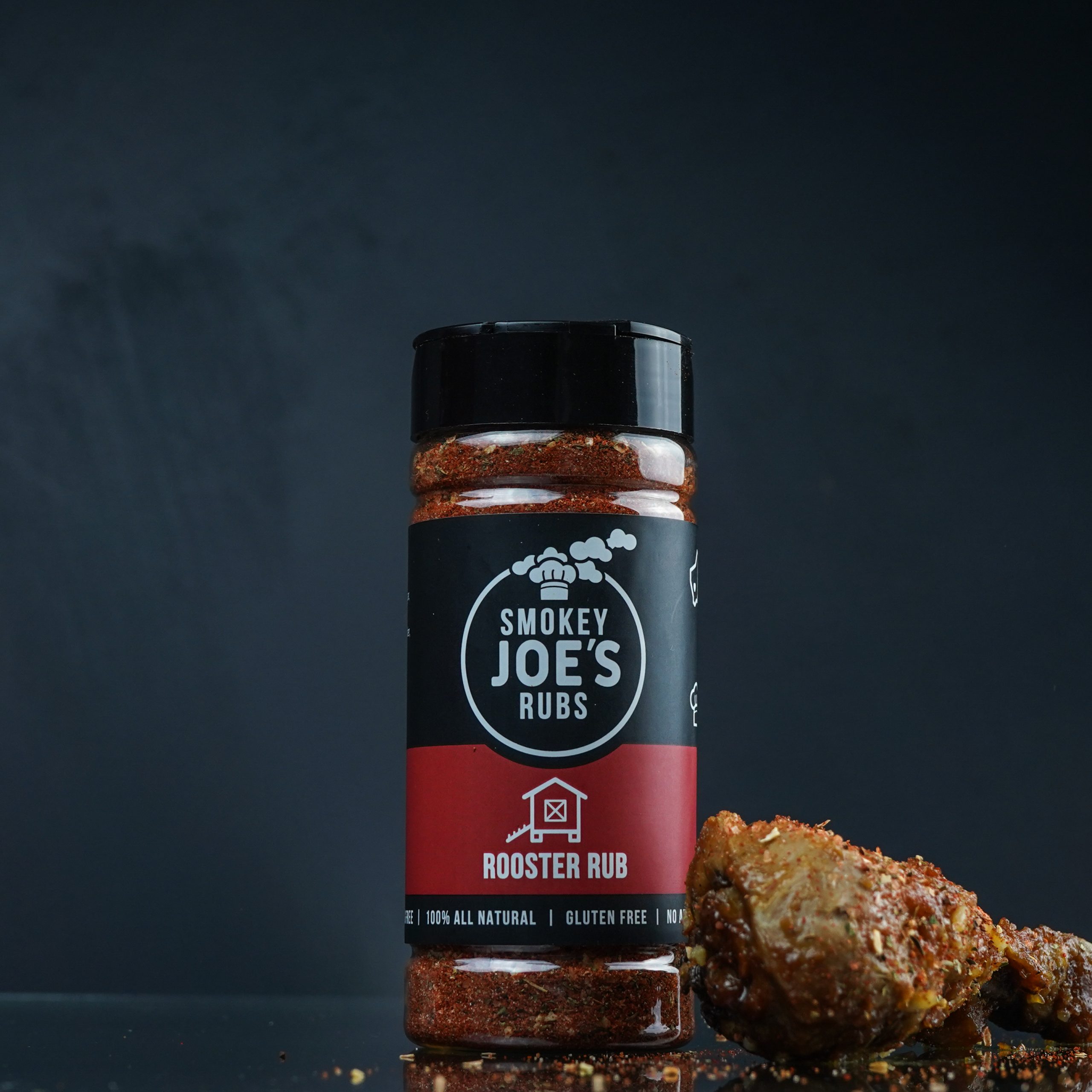 Smokey Joes Rooster Rub 250ml Shaker | Smoky & Zesty BBQ Seasoning for Chicken, Wings & Poultry