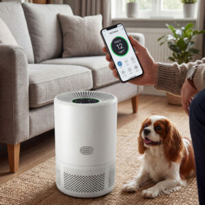 SPECTOR Smart HEPA Air Purifier with App Control, Alexa & Google Assistant | Air Cleaner for Home, Pets, Smoke & Odours | Covers up to 70㎡