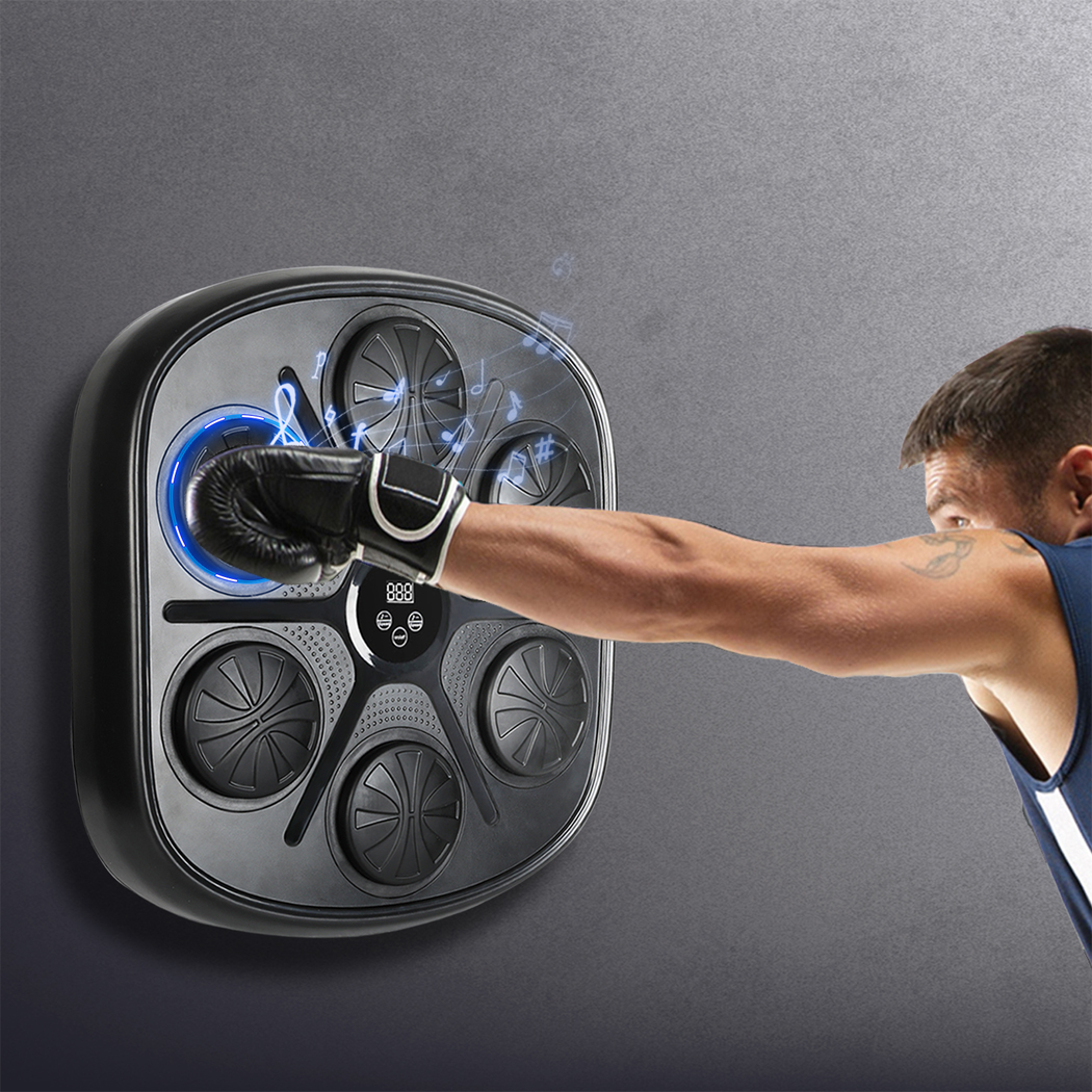 Centra Smart Music Boxing Machine Bluetooth Electronic Punching Trainer Wall Mounted 9 Speed Home Fitness