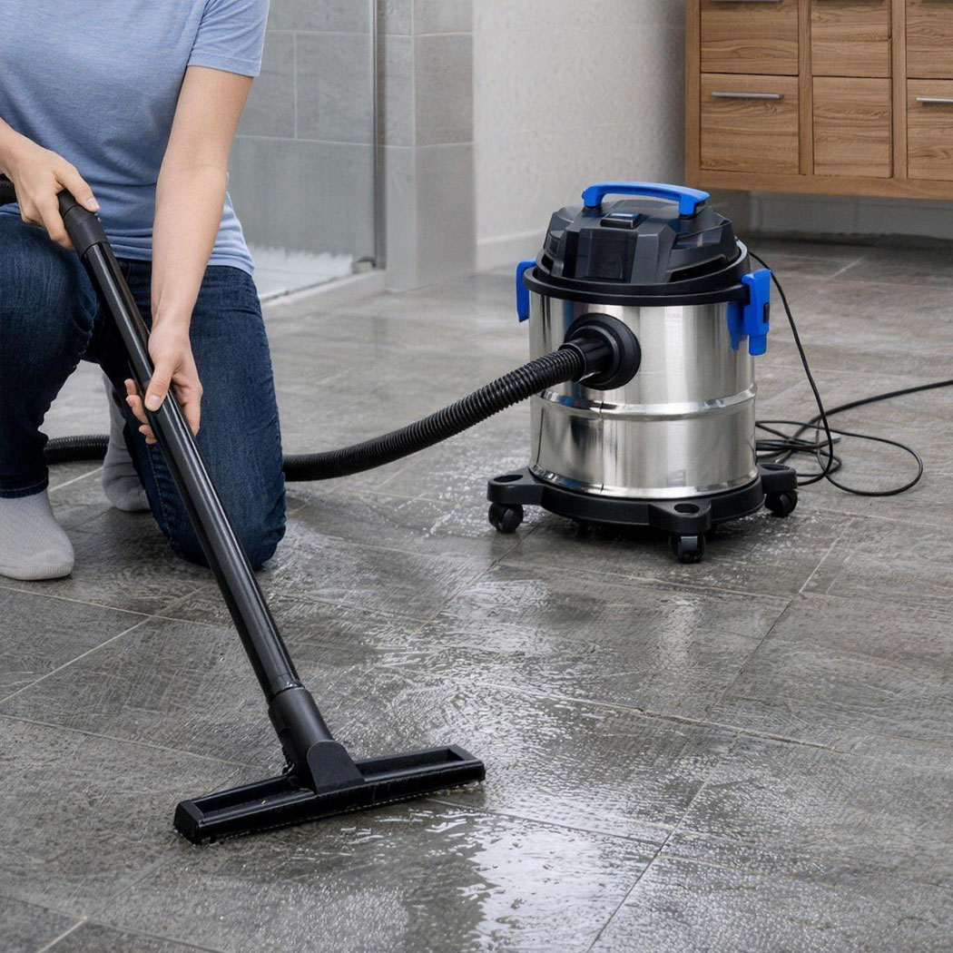 SPECTOR 20L Wet & Dry Vacuum Cleaner 1200W HEPA Filter Blower Stainless Steel Garage Workshop Home