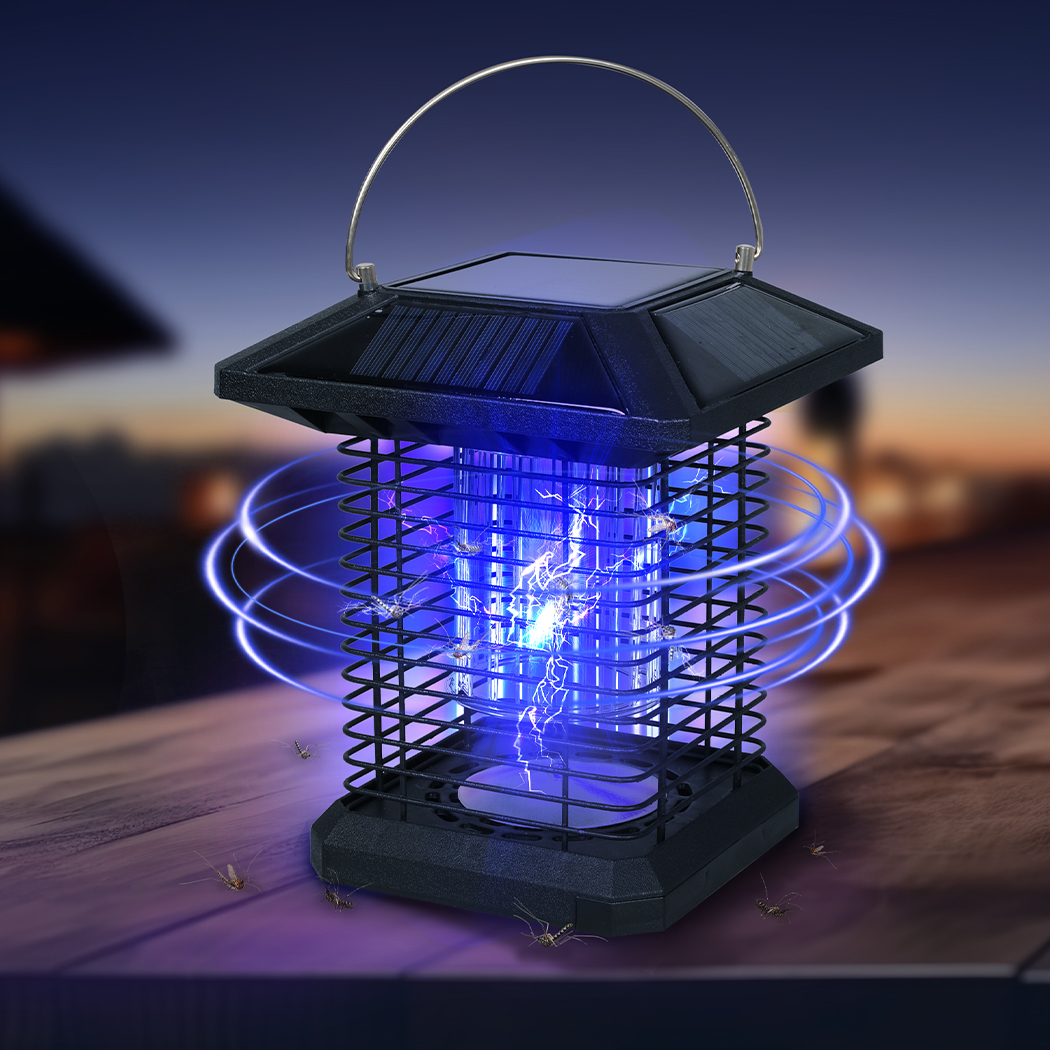 SPECTOR Electric Mosquito Killer Lamp Bug Zapper Solar USB Rechargeable Indoor Outdoor 360° UV Insect Trap