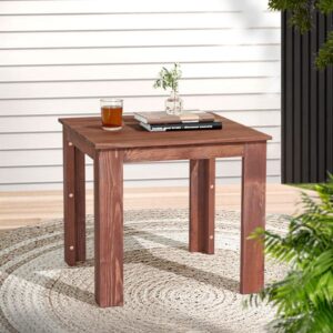 Gardeon Wooden Outdoor Coffee Side Table Brown | Garden Patio Camping Accent Table