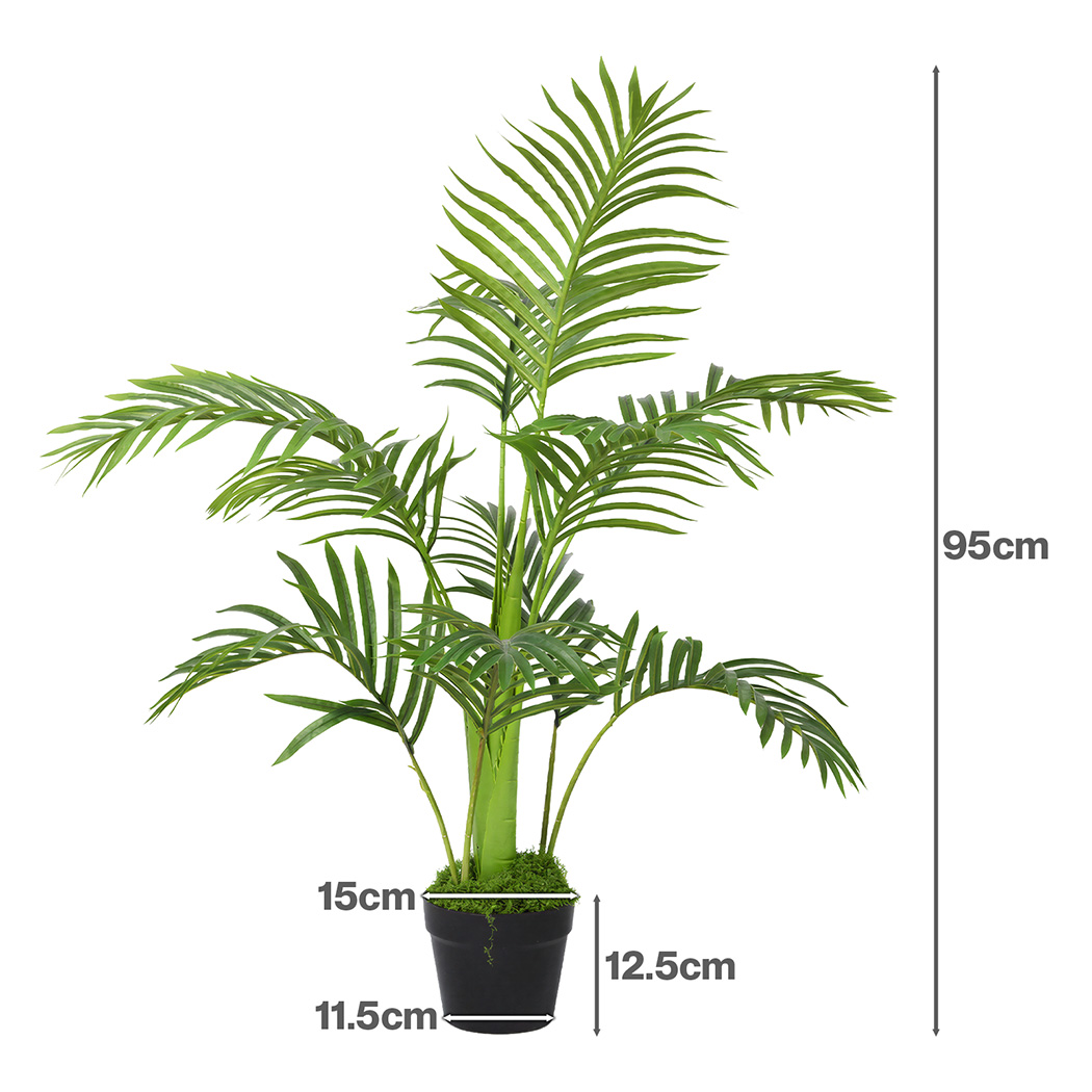 Lambu 90/95cm Artificial Plant Tree Faux Indoor Outdoor Green Foliage Home Office Décor - Image 5