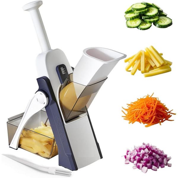 Kitchen Mandoline Slicer Vegetable Cutter Stainless Steel Adjustable 0.5–8mm Julienne Cube - Image 5