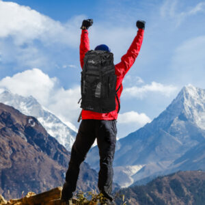 80L Military Tactical Backpack Waterproof Hiking Camping Travel Trekking Rucksack Black