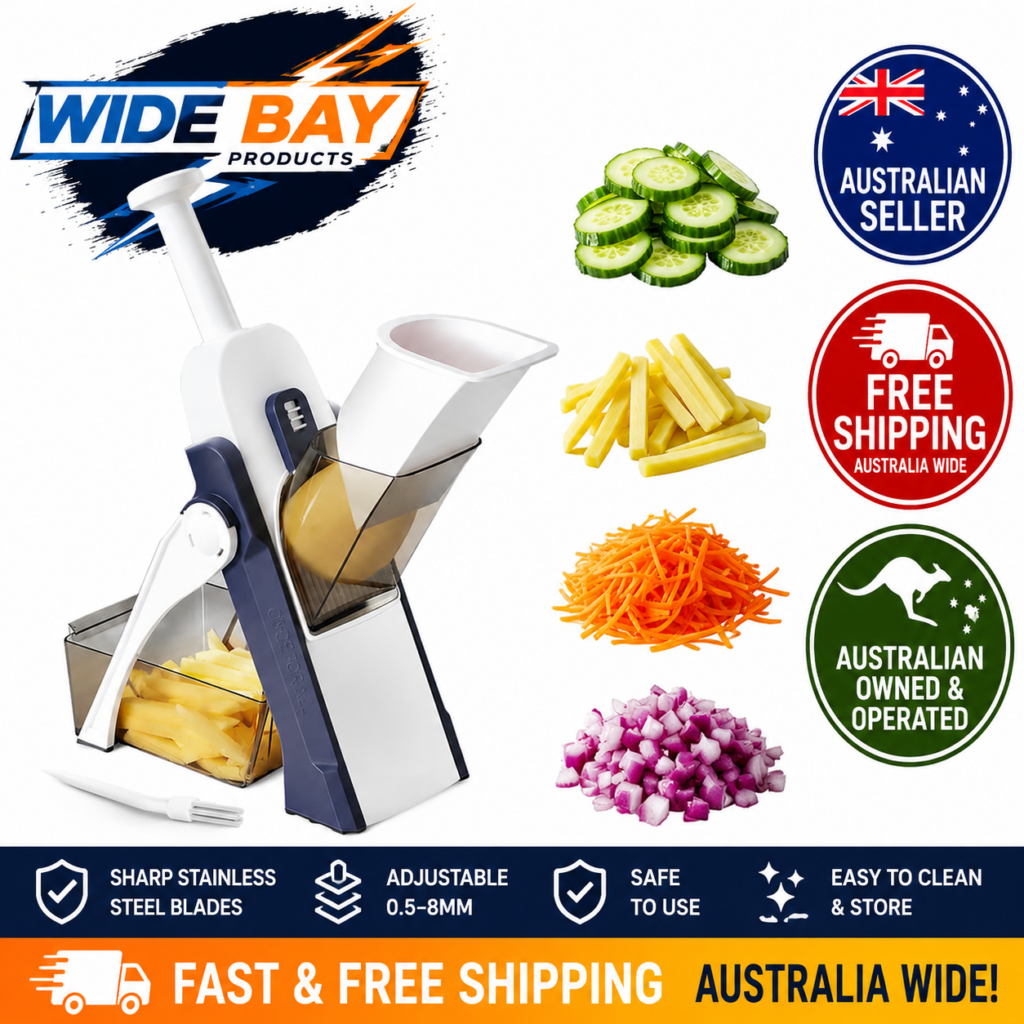 Kitchen Mandoline Slicer Vegetable Cutter Stainless Steel Adjustable 0.5–8mm Julienne Cube