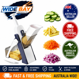 Kitchen Mandoline Slicer Vegetable Cutter Stainless Steel Adjustable 0.5–8mm Julienne Cube