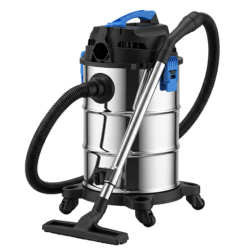 SPECTOR 30L Wet & Dry Vacuum Cleaner Blower 1400W | Heavy Duty Stainless Steel Shop Vac for Home, Garage, Workshop & Car Cleaning - Image 9