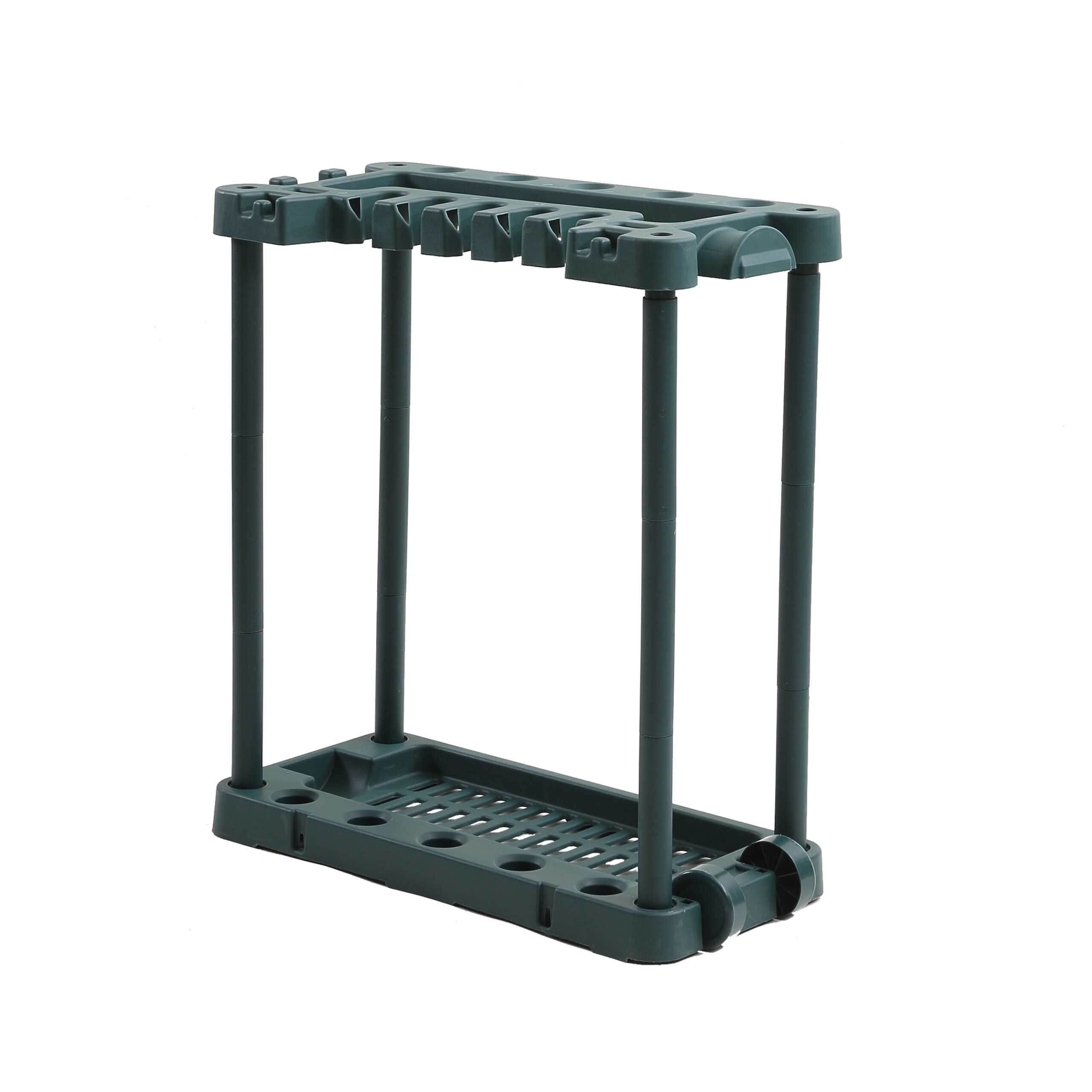 Traderight Garden Tool Storage Rack Organiser with Wheels 40 Slot Garage Shed Farm Tool Holder 74 x 35 x 84cm Green - Image 8