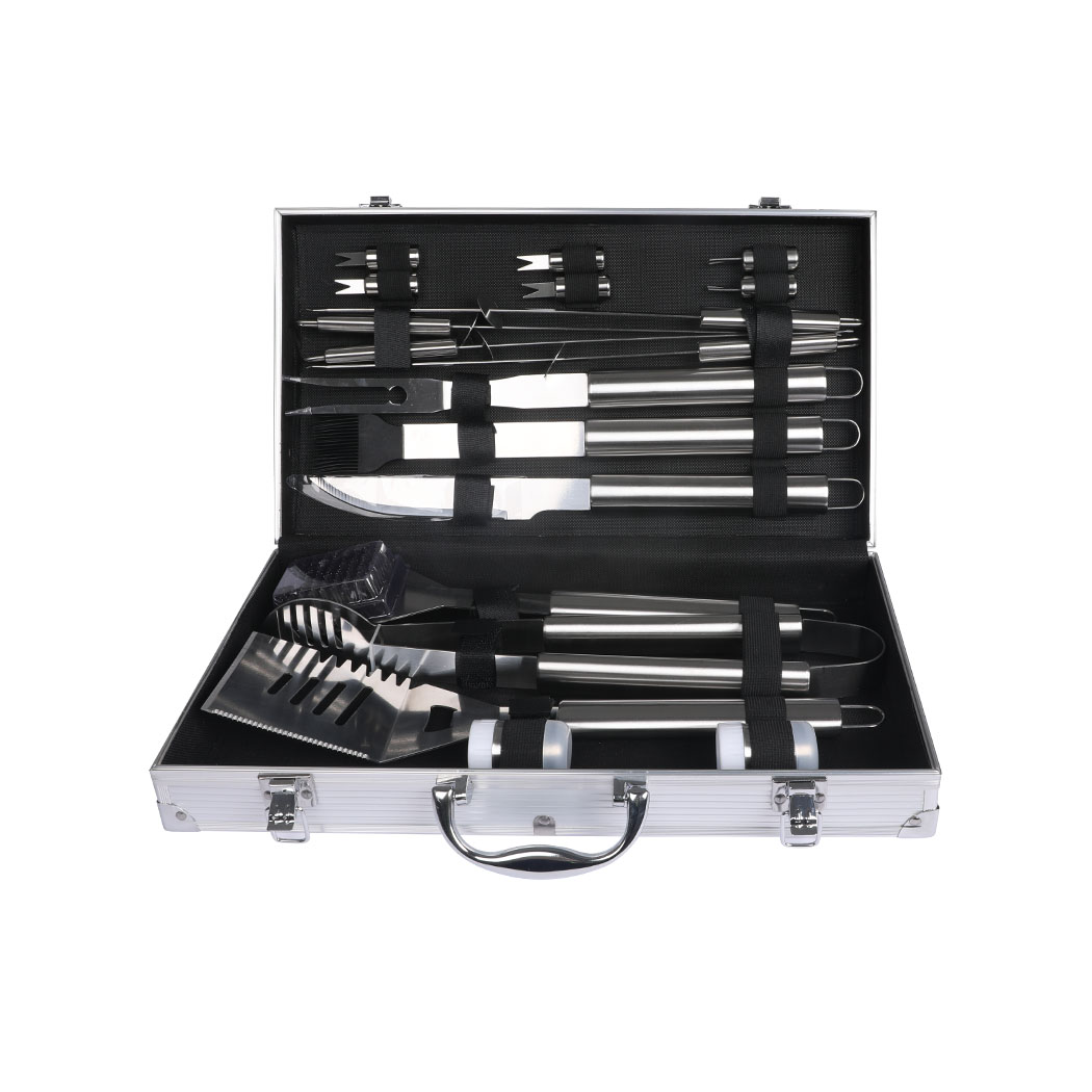 Moyasu 18 Piece BBQ Tool Set Stainless Steel Grill Utensils with Aluminium Carry Case Barbecue Accessories - Image 5