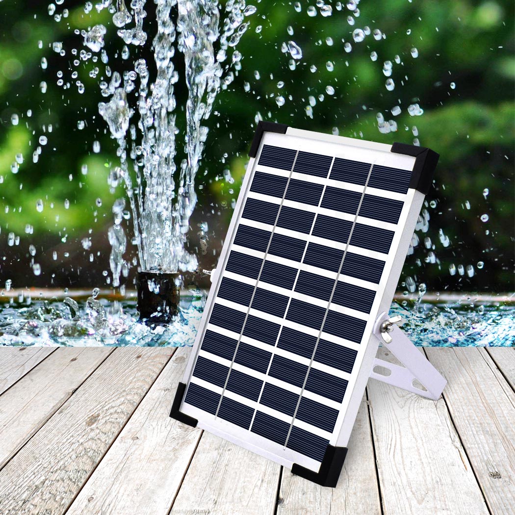 5W Solar Powered Water Fountain Pump with 8 Nozzles for Bird Bath Pond Garden Outdoor Water Feature - Image 8