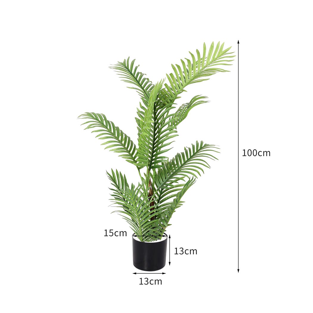 Lambu 100cm Artificial Plant Tree Faux Indoor Outdoor Green Foliage Home Office Décor - Image 11
