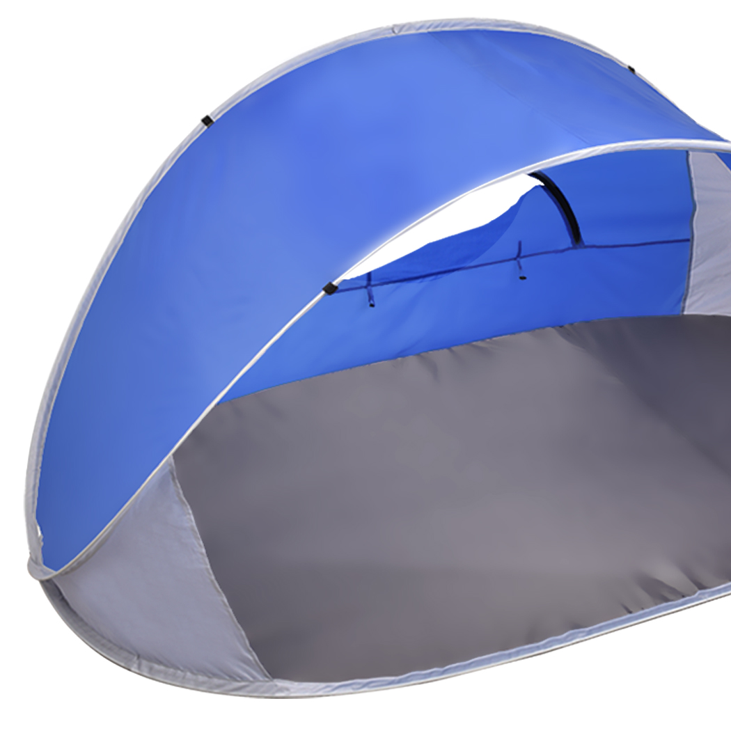 Mountview Pop Up Camping Tent 4 Person Instant Beach Tent UV Resistant Weatherproof with Carry Bag Blue - Image 7