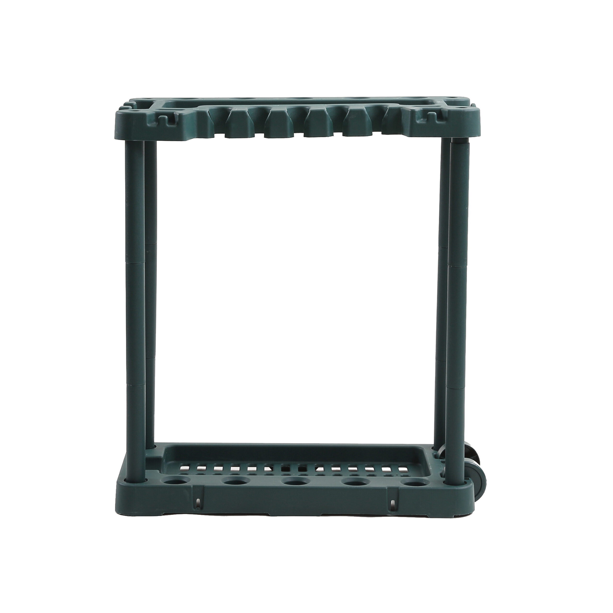 Traderight Garden Tool Storage Rack Organiser with Wheels 40 Slot Garage Shed Farm Tool Holder 74 x 35 x 84cm Green - Image 7