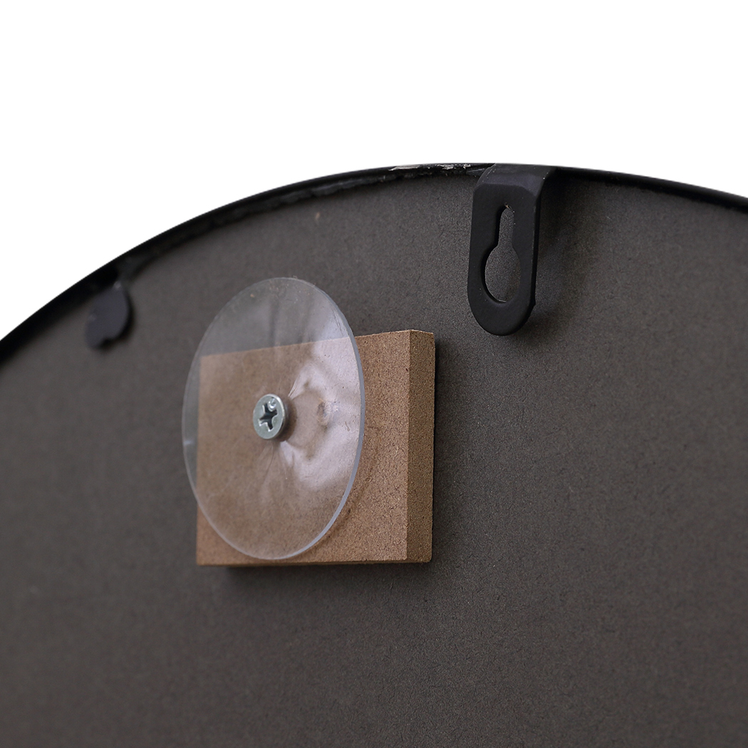 Round Wall Mirror Black Frame Bathroom Vanity Makeup Living Room Wall Mirror 50cm 60cm 70cm 80cm - Image 5