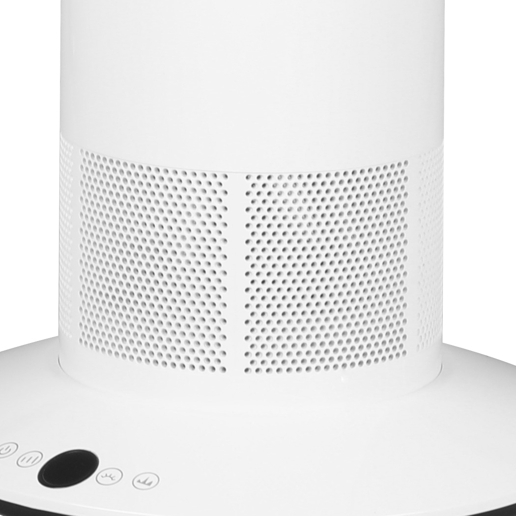 SPECTOR Bladeless Tower Fan with Remote Control, 35W Cooling,10 Speed Oscillating Fan, White Blue or White Silver - Image 5