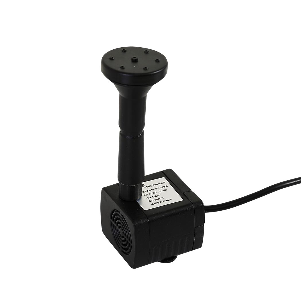 5W Solar Powered Water Fountain Pump with 8 Nozzles for Bird Bath Pond Garden Outdoor Water Feature - Image 6