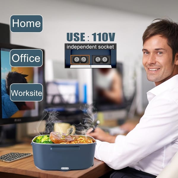 Electric Lunch Box Food Warmer 1.5L Portable Food Heater 12V/24V Car Truck 220V Home - Image 6