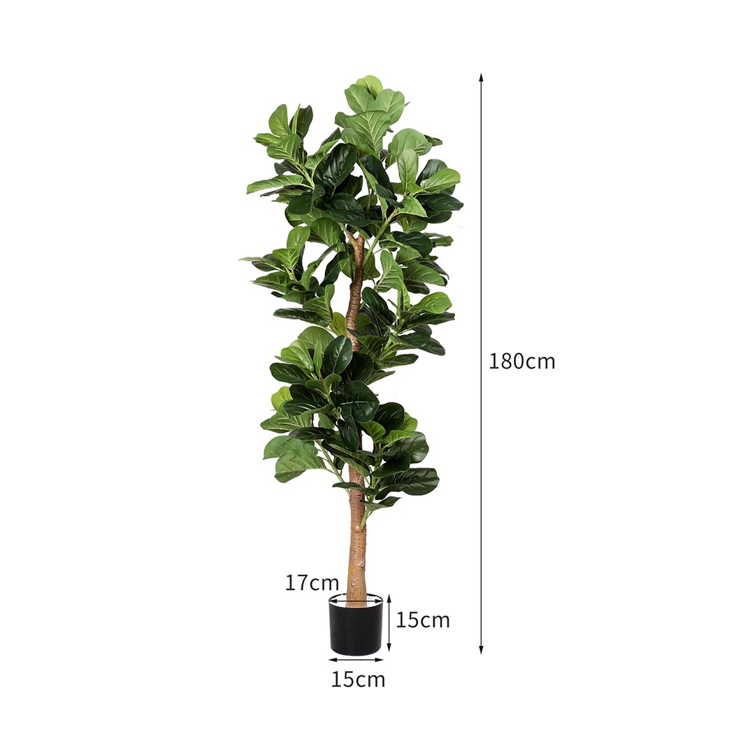Lambu 180cm Artificial Plant Tree Faux Indoor Outdoor Green Foliage Home Office Décor - Image 7