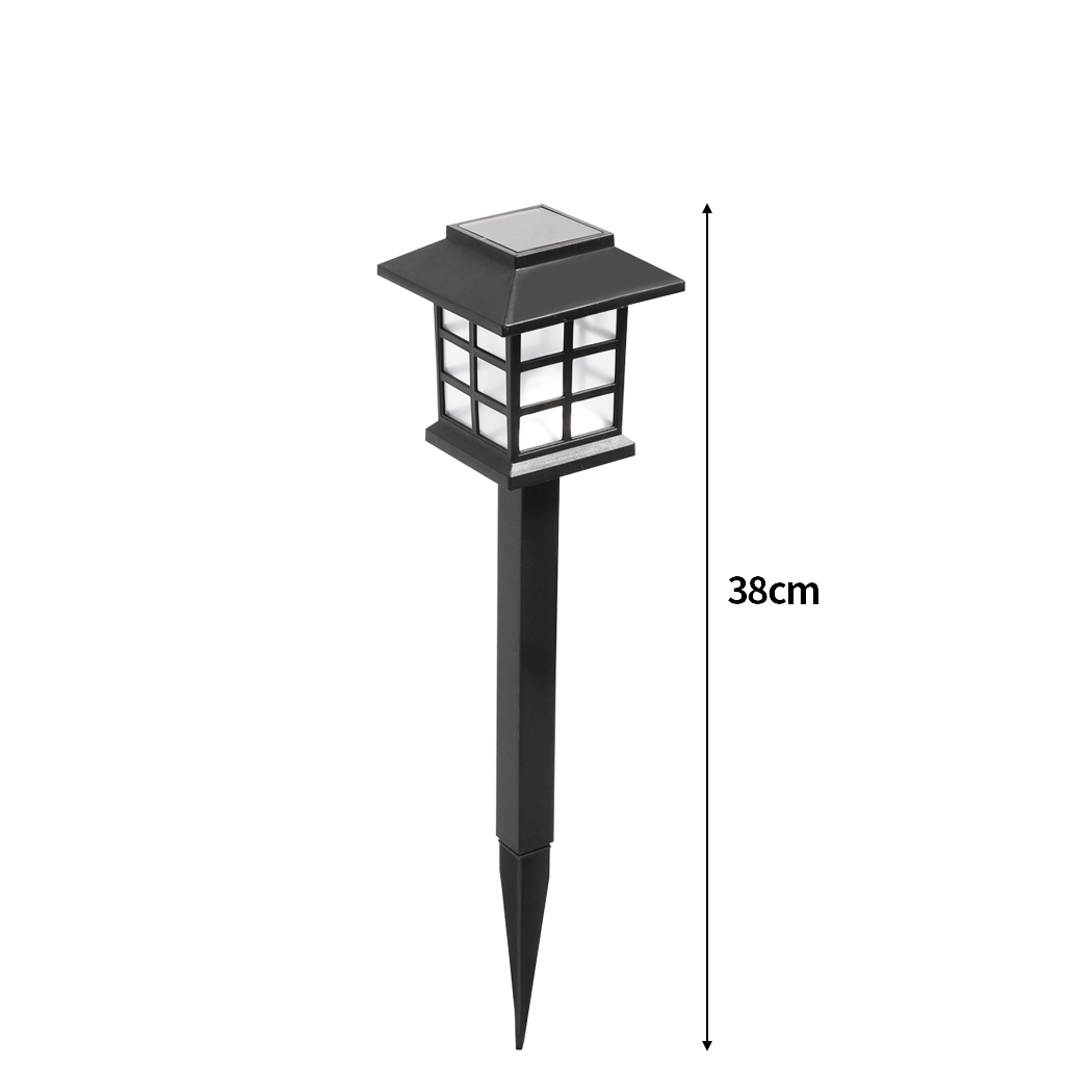 EMITTO 12 Pack Solar LED Garden Lights Outdoor Waterproof Landscape Pathway Lawn Yard Path Lights Cool White - Image 3