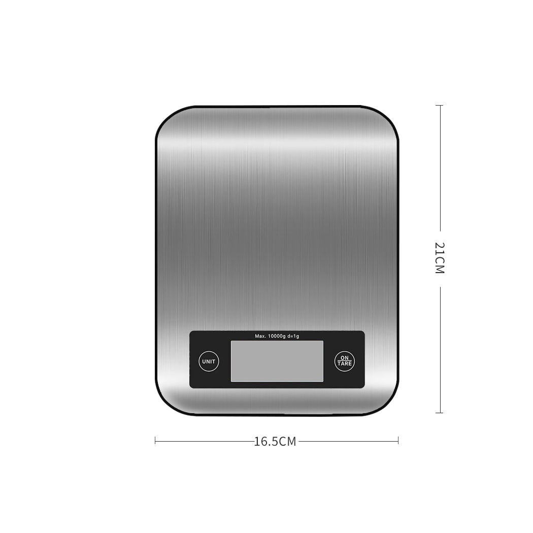Digital Kitchen Food Scale 10kg Electronic Cooking Scales LCD Stainless Steel Platform with Tare Function - Image 4