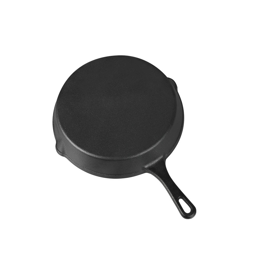 TOQUE 3 Piece Cast Iron Frying Pan Set Non Stick Skillet Cookware for Gas Induction Oven BBQ - Image 6