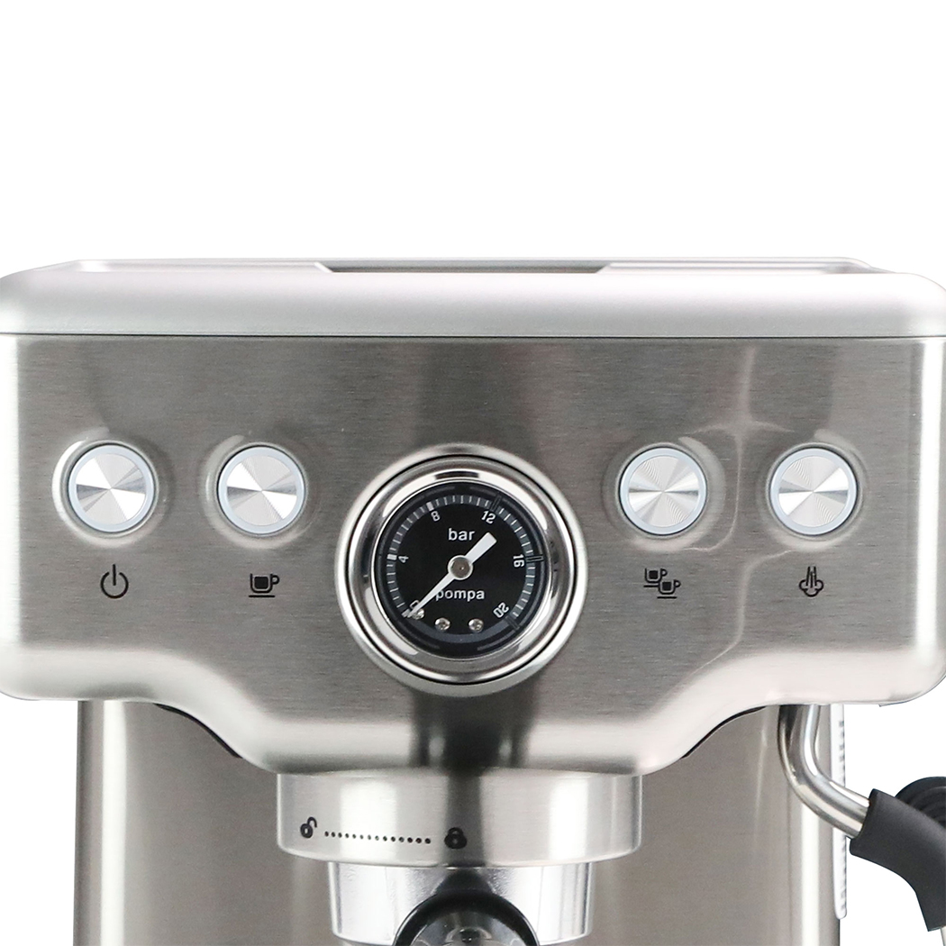 SPECTOR 20 Bar Espresso Coffee Machine with Milk Frother, 1350W Coffee Maker, Pre-Infusion, Single & Double Shot, 350ml Milk Jug, Silver - Image 5