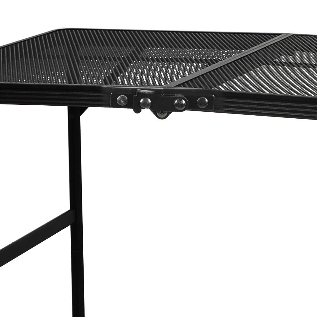 Levede Folding Grill Table Camping BBQ Table Portable Aluminium Outdoor Picnic Cooking Table Adjustable Height Large - Image 6