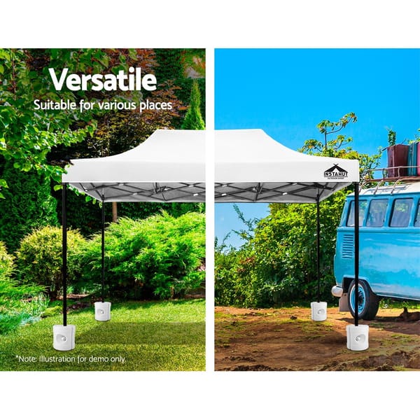 Instahut Gazebo Base Pods 4pc – 9L Water or Sand Filled Marquee Leg Weights Stabiliser - Image 3
