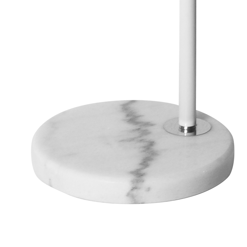 EMITTO Modern LED Floor Lamp Adjustable Reading Lamp with Marble Base Black or Beige - Image 5