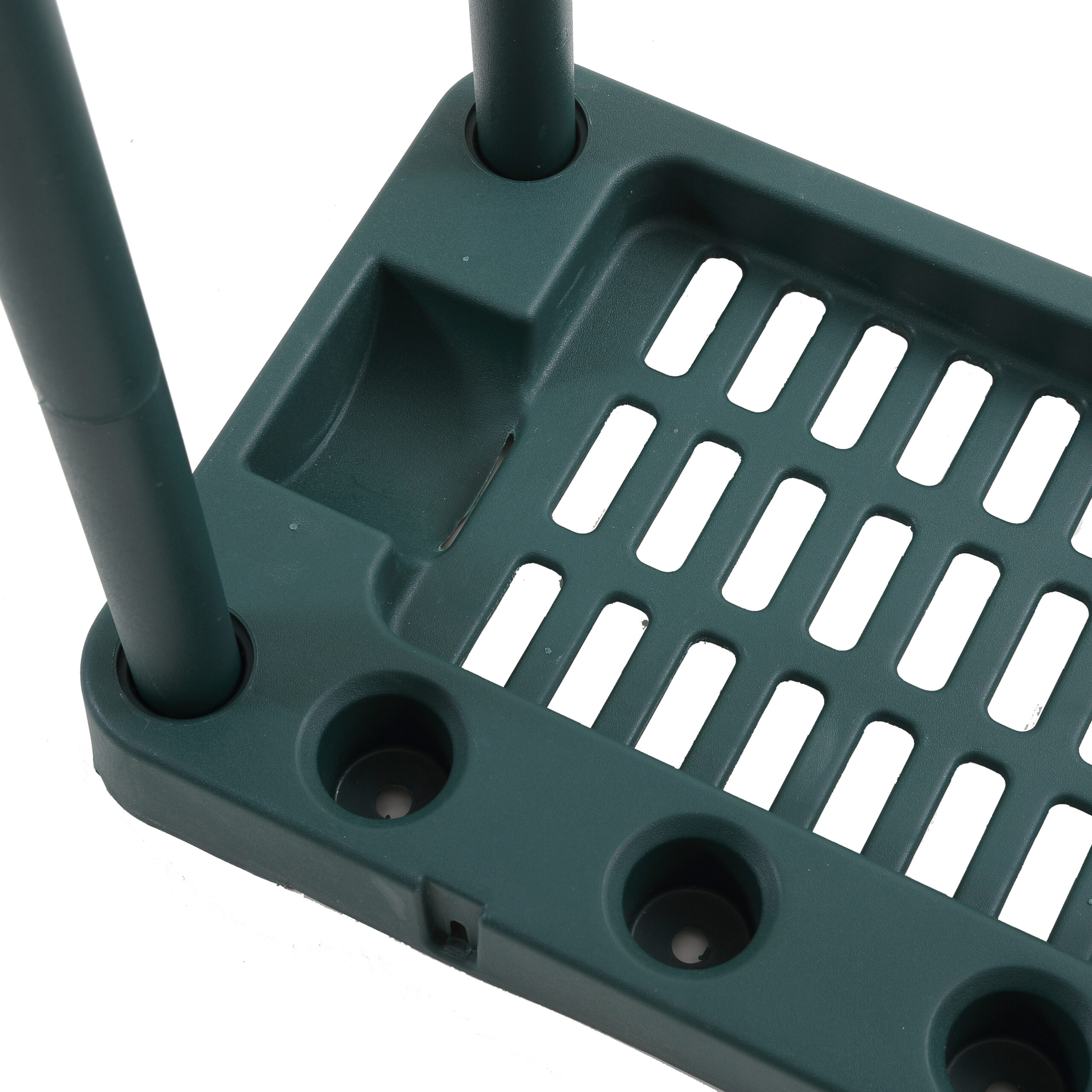 Traderight Garden Tool Storage Rack Organiser with Wheels 40 Slot Garage Shed Farm Tool Holder 74 x 35 x 84cm Green - Image 4