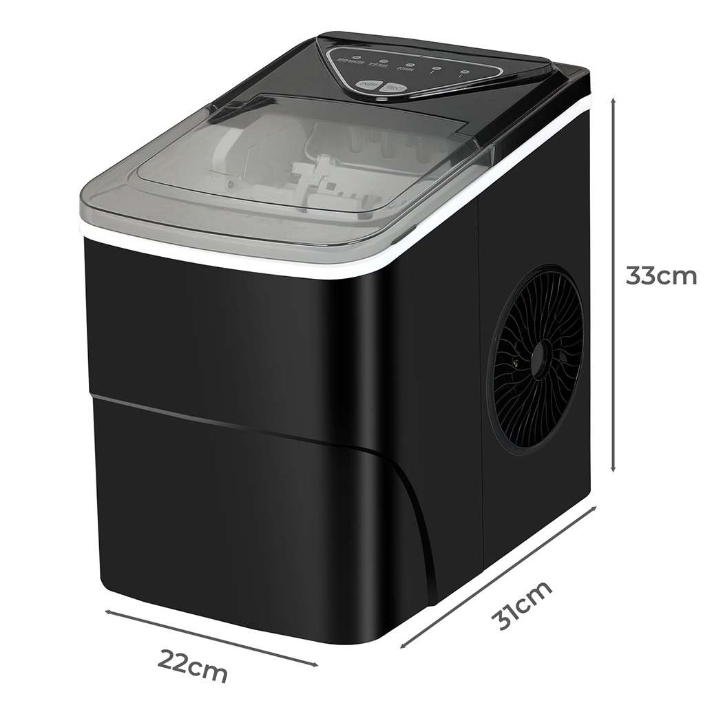 SPECTOR Portable Ice Maker Machine 15kg Bullet Ice Cube Maker 2L Self Cleaning Countertop Ice Machine Black - Image 4