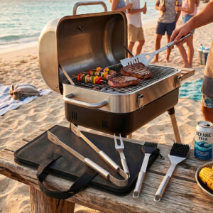 Moyasu 29 Piece BBQ Tool Set Stainless Steel Grill Utensils with Storage Bag Barbecue Accessories Kit