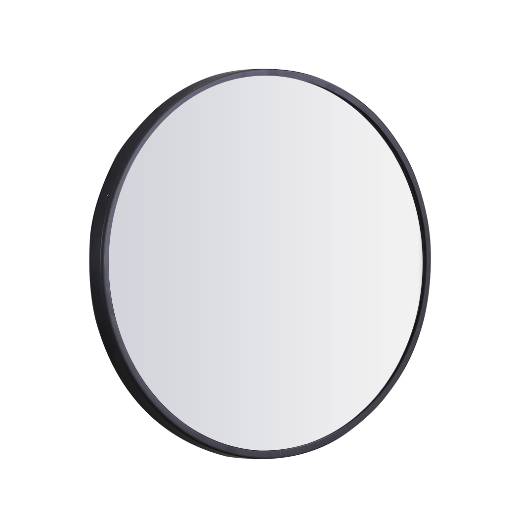 Round Wall Mirror Black Frame Bathroom Vanity Makeup Living Room Wall Mirror 50cm 60cm 70cm 80cm - Image 2